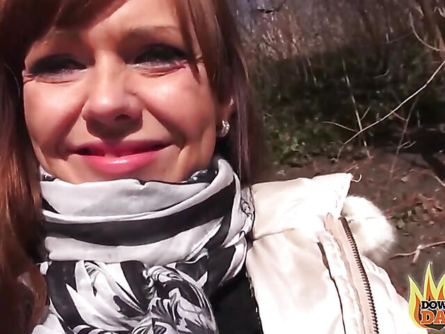 Car fuck with german MILF slut Melina Pure