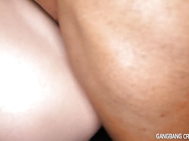 Interracial anal creampie gangbang with tight Agatha Delicious