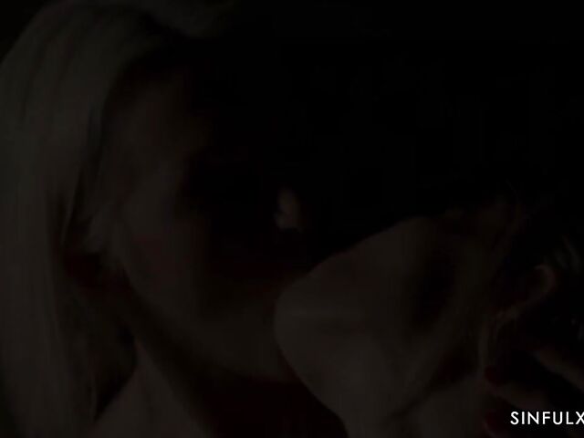 Tennis girls Lovita Fate and Candee Licious have hot lesbian sex after shower