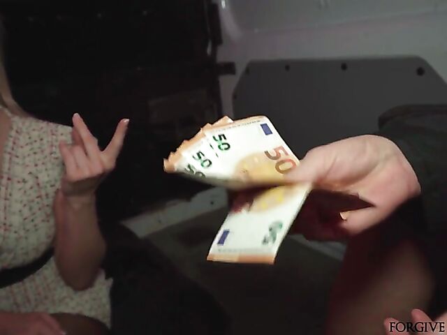 Sinful MILF having blindfolded sex for money with a fake priest