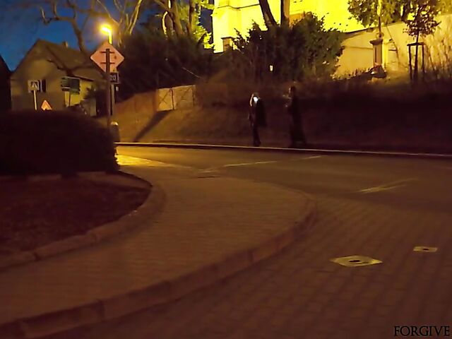 Sinful MILF having blindfolded sex for money with a fake priest