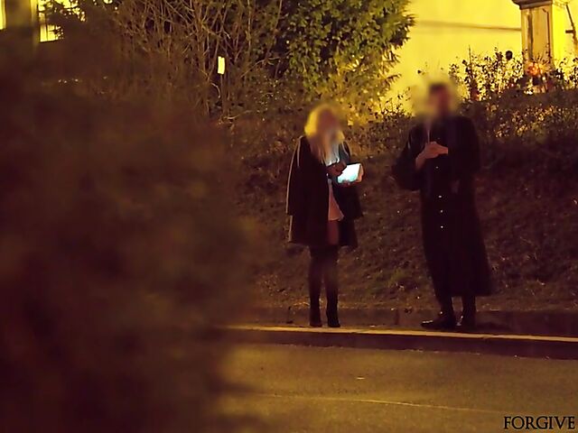 Sinful MILF having blindfolded sex for money with a fake priest