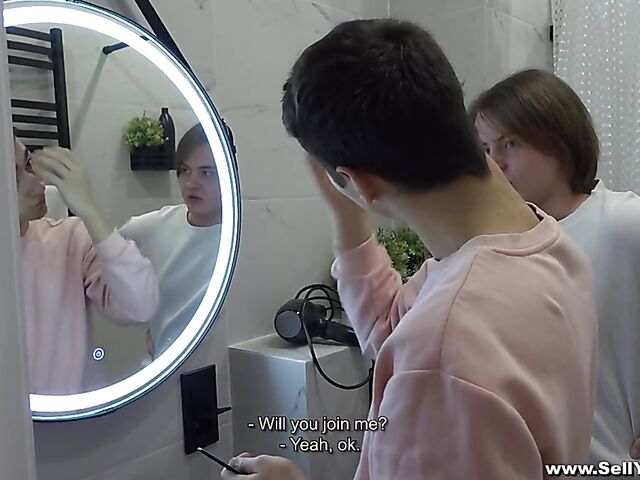 Russian cuckold anal porn with skinny Angie