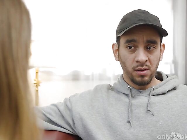 Cute blowjob addict Kyler Quinn loves to suck