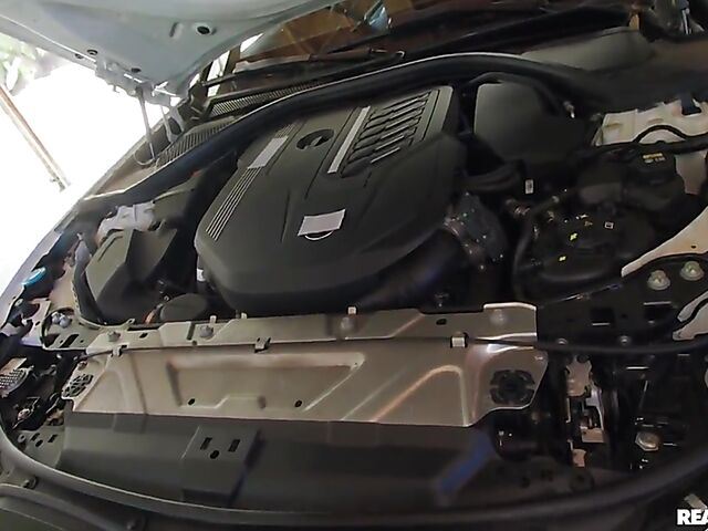 POV garage sex in a mini dress with seductive Hazel Moore