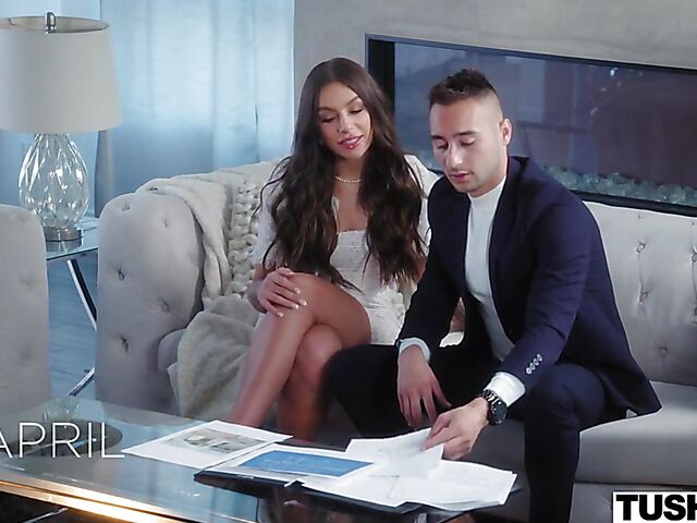 Charming April Olsen is a perfect anal lover