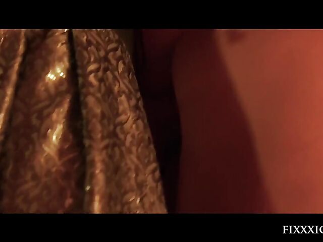 Medieval blind warrior and sexy village girl Kira Queen standing doggystyle hard and rough