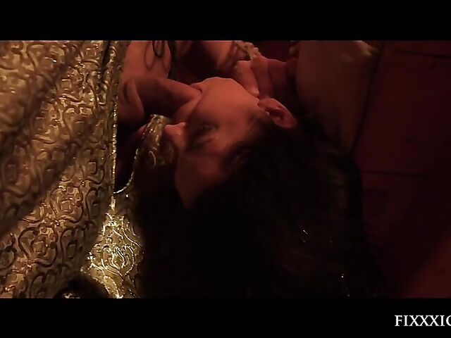 Medieval blind warrior and sexy village girl Kira Queen standing doggystyle hard and rough