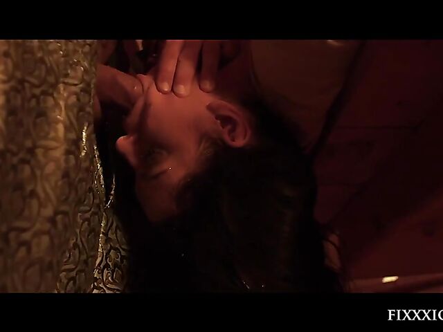 Medieval blind warrior and sexy village girl Kira Queen standing doggystyle hard and rough