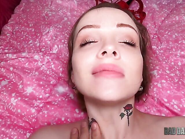 POV teen sex with step daddy's little girl Aliya Brynn