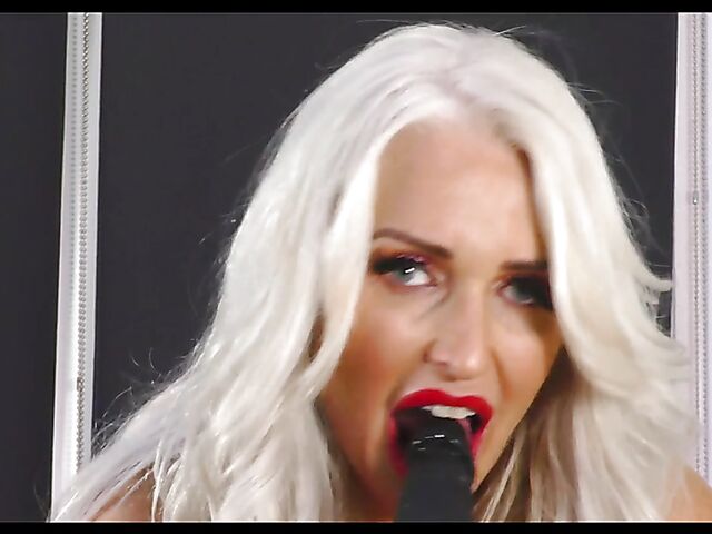 Farrah, 53 - Luxury 50 plus busty milf dildo fucks her shaved snatch