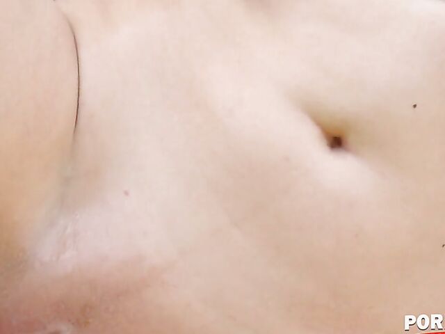 Outdoor interracial big tits sex with hot golf babe Kira Queen