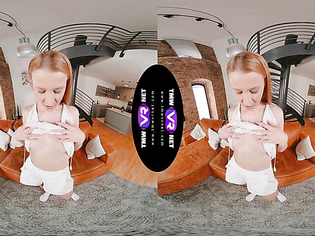 VR 3D masturbation solo with Russian girl Ivi Rein