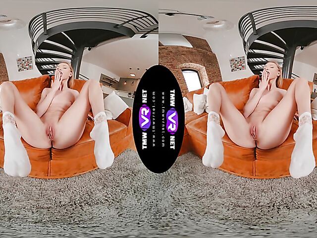 VR 3D masturbation solo with Russian girl Ivi Rein