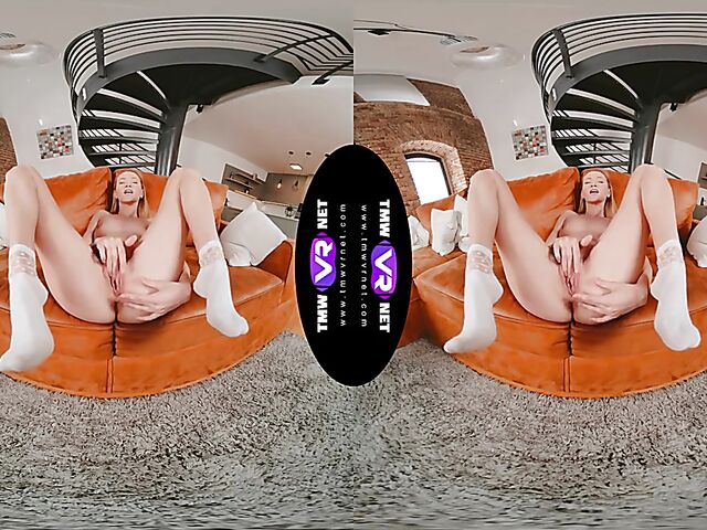VR 3D masturbation solo with Russian girl Ivi Rein