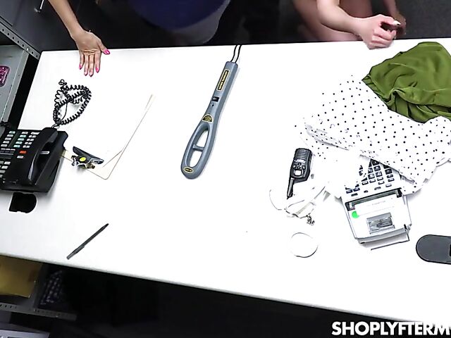 Shoplifter vs officers FFM MILF threesome with Alice Marie and Aaliyah Love