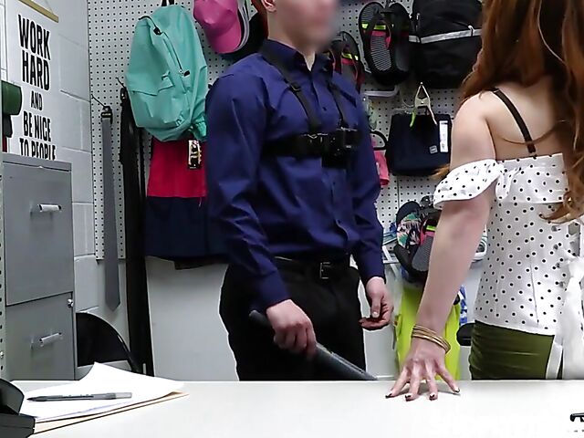 Shoplifter vs officers FFM MILF threesome with Alice Marie and Aaliyah Love