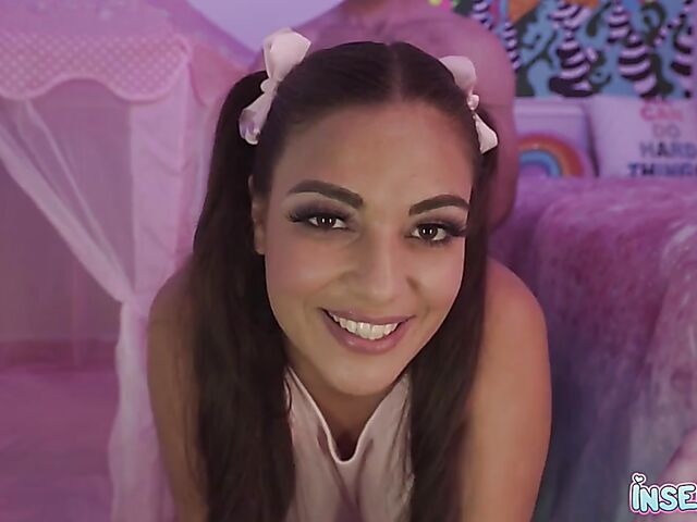 Naughty Armani with big natural tits POV fuck in her playroom