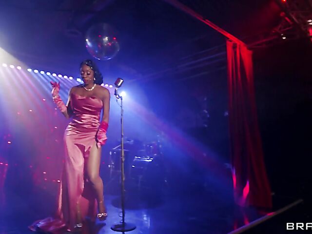 Black threesome in the club with Kira Noir and Ebony Mystique