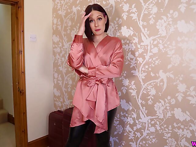 Belle Ohara, 35 - British MILF JOI goodbye striptease while talking to her unfaithful husband