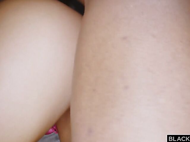 Two black cocks for cock hungry blonde Kenzie Anne