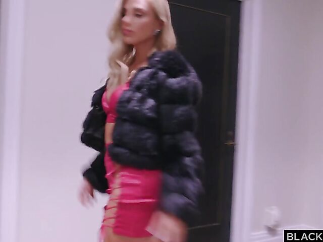 Two black cocks for cock hungry blonde Kenzie Anne