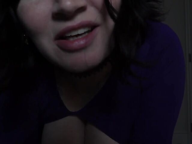 Clothed POV MILF riding your cock in the dark with her juicy tits out featuring Bettie Bondage