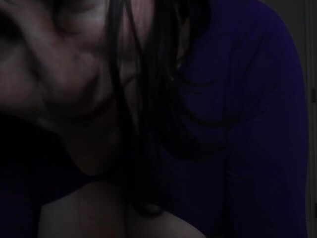 Clothed POV MILF riding your cock in the dark with her juicy tits out featuring Bettie Bondage