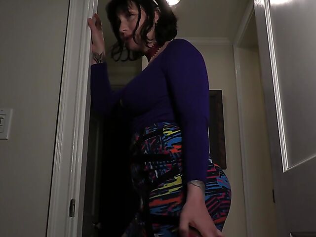 Clothed POV MILF riding your cock in the dark with her juicy tits out featuring Bettie Bondage