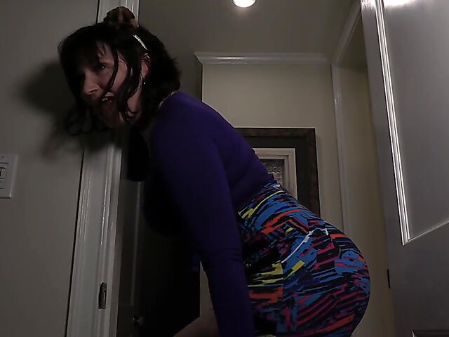 Clothed POV MILF riding your cock in the dark with her juicy tits out featuring Bettie Bondage