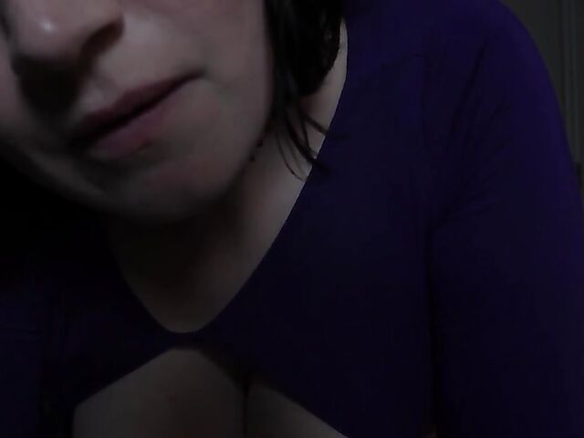 Clothed POV MILF riding your cock in the dark with her juicy tits out featuring Bettie Bondage