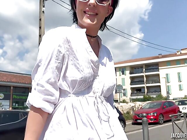 Two French guys tag team enthusiastic Leila