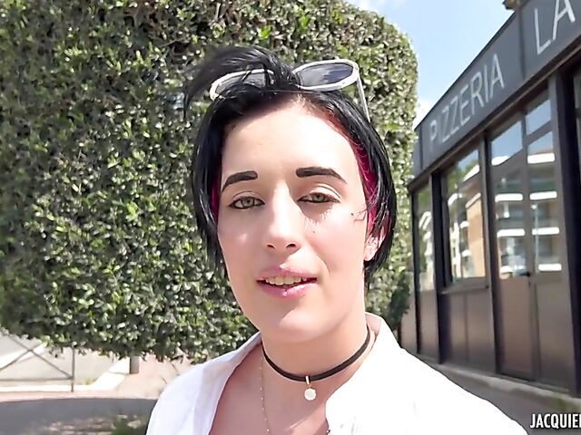 Two French guys tag team enthusiastic Leila