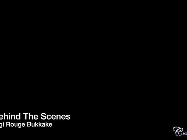 Gigi Rouge - British college redhead bukkake in the classroom