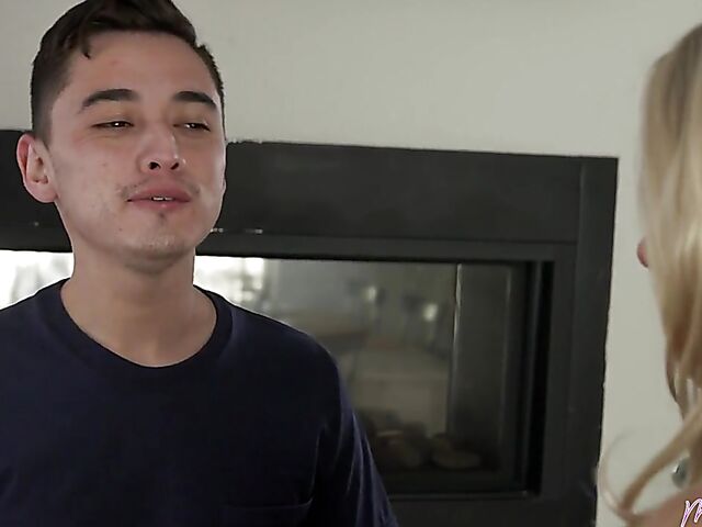 Fit big boobs MILF Katie Morgan is horny for her stepson