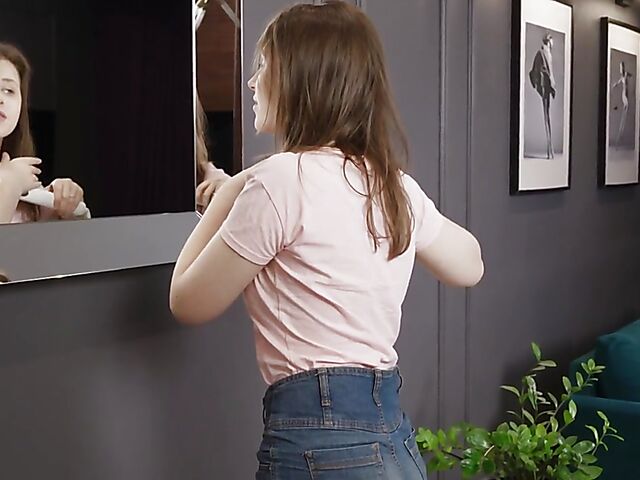 Naughty Magie Vi loves fingering herself in front of you