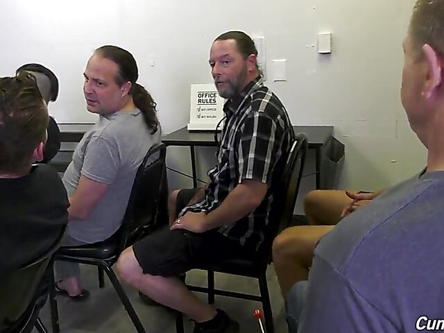 Interracial blow bang in the classroom with cum hungry ebony teacher Misty Stone