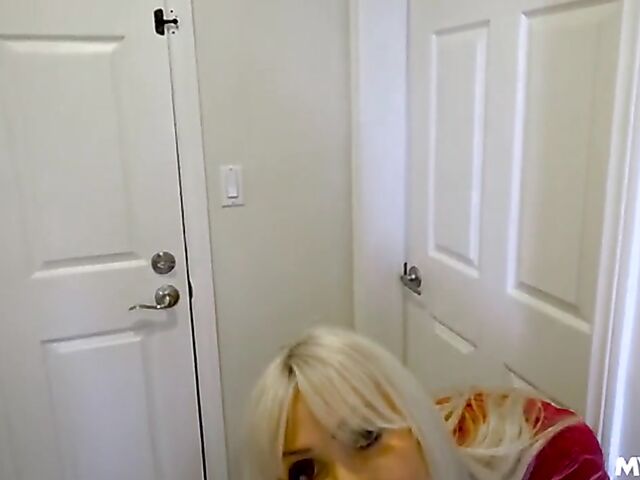 Fake tits MILF blonde Victoria Lobov is your sexy POV lover