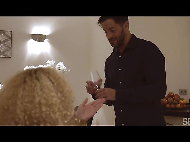 Wine and hot sex with curly Spanish hottie Geishakyd