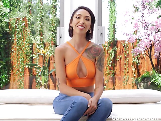 POV black cock anal audition with amazing Sotchi