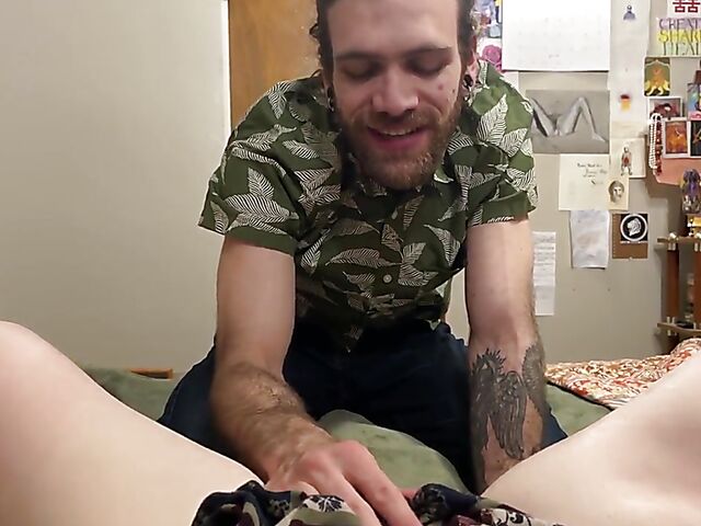 Amateur couple Leo and Madly from oral to riding in their bedroom