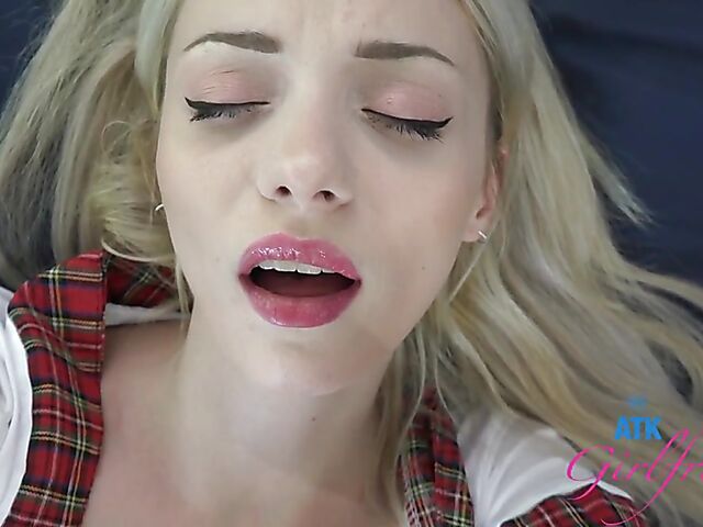 Blonde schoolgirl POV with naughty Cecelia Taylor