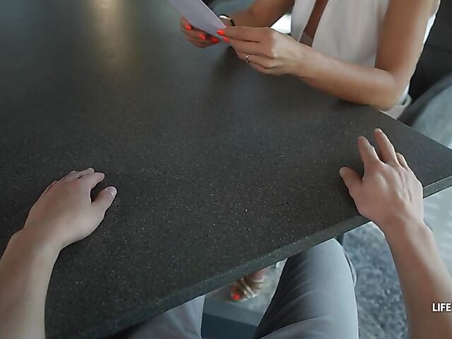 POV anal sex with blonde Hungarian MILF Tiffany Russo