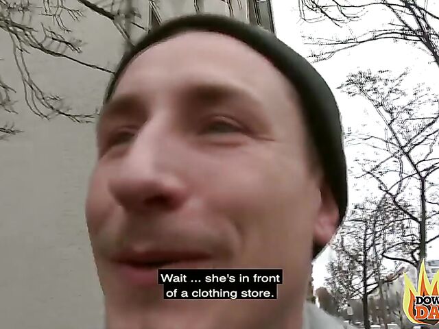 Aviva Rocks - PInk-haired slut with big boobs POV in public places