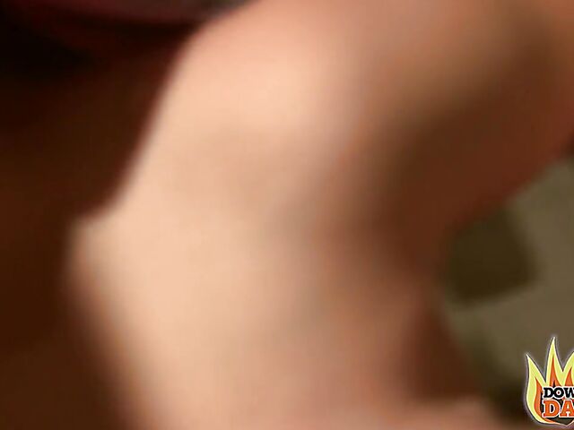 Aviva Rocks - PInk-haired slut with big boobs POV in public places