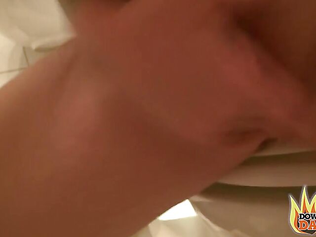 Aviva Rocks - PInk-haired slut with big boobs POV in public places