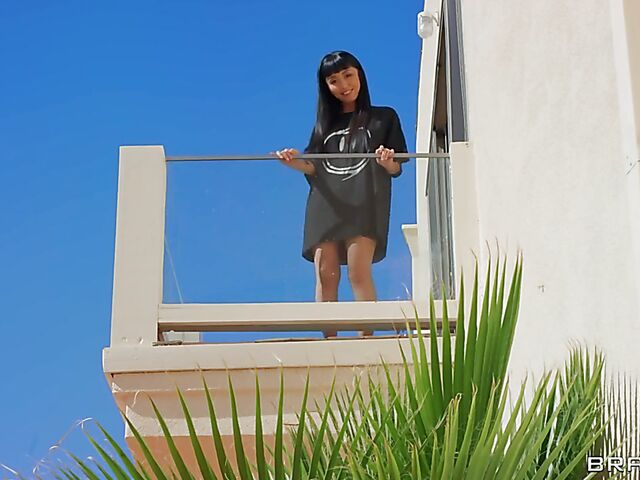 Exotic MILF Marica Hase interracial black on asian anal