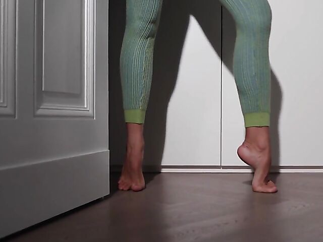 Playboy erotic solo with Layla Balan stripping nude in the doorway