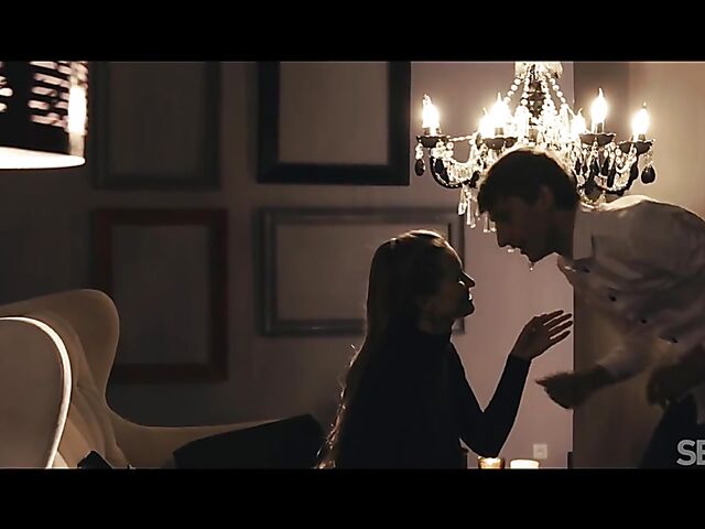 Beautiful busty Stella Cardo riding cock to say thanks for new jewelry