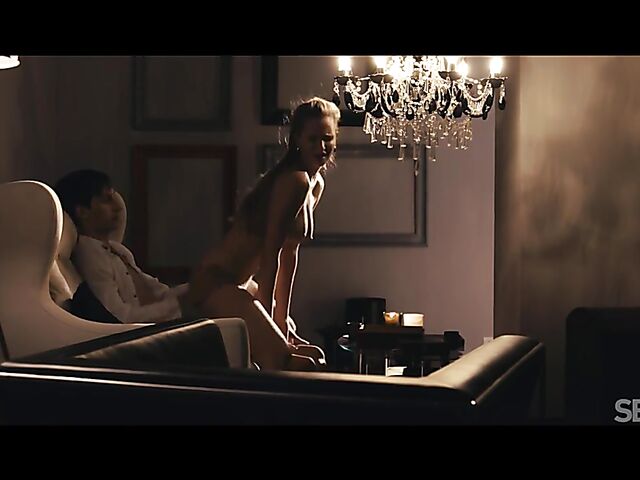 Beautiful busty Stella Cardo riding cock to say thanks for new jewelry